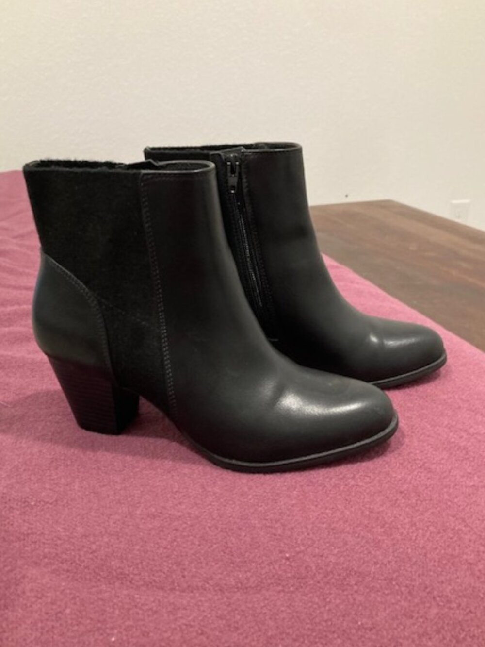 Kelly & Katie Black Ankle Booties - Never Worn
